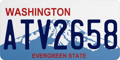 WA license plate ATV2658