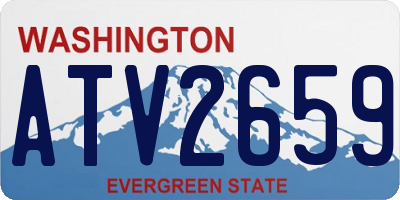 WA license plate ATV2659