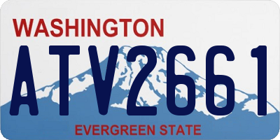 WA license plate ATV2661