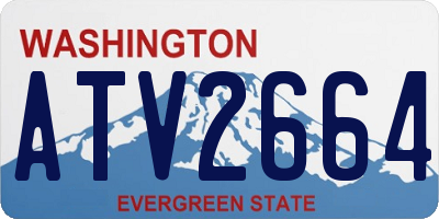 WA license plate ATV2664