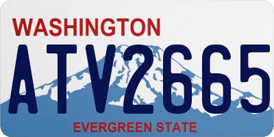 WA license plate ATV2665