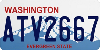 WA license plate ATV2667