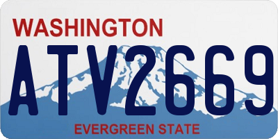 WA license plate ATV2669