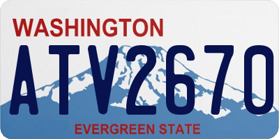 WA license plate ATV2670