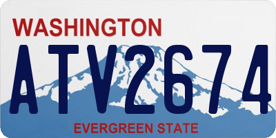 WA license plate ATV2674