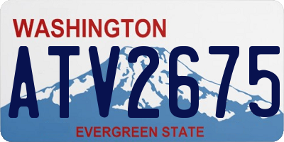 WA license plate ATV2675