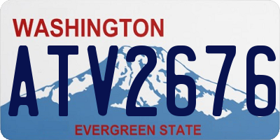WA license plate ATV2676