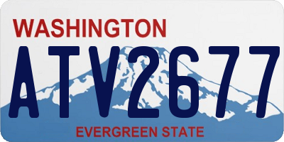 WA license plate ATV2677