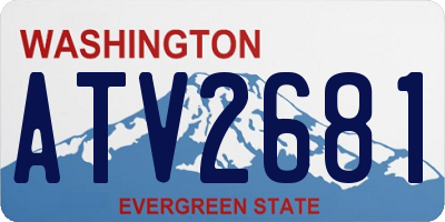 WA license plate ATV2681