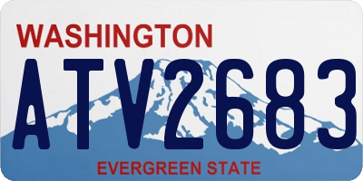 WA license plate ATV2683