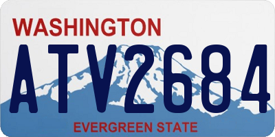 WA license plate ATV2684