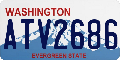 WA license plate ATV2686