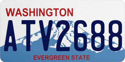 WA license plate ATV2688