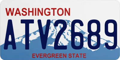 WA license plate ATV2689