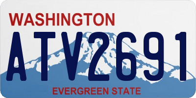 WA license plate ATV2691