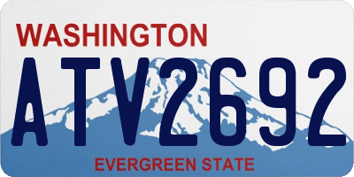 WA license plate ATV2692