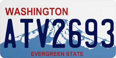 WA license plate ATV2693