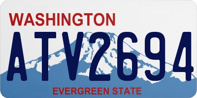 WA license plate ATV2694