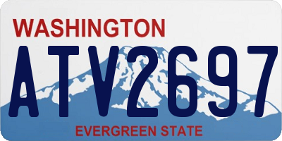 WA license plate ATV2697