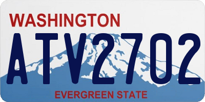 WA license plate ATV2702