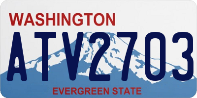 WA license plate ATV2703