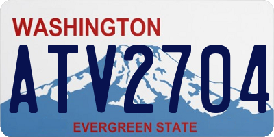 WA license plate ATV2704