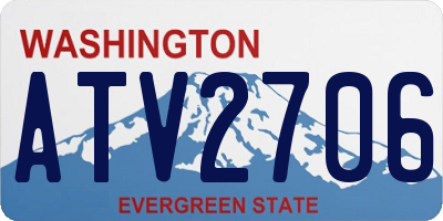 WA license plate ATV2706