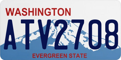 WA license plate ATV2708
