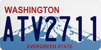 WA license plate ATV2711