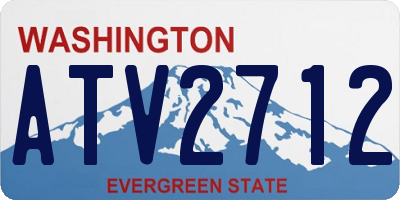WA license plate ATV2712