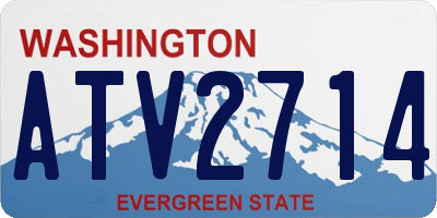 WA license plate ATV2714