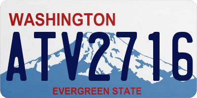 WA license plate ATV2716