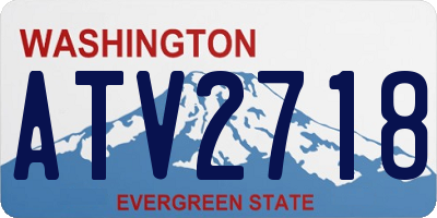 WA license plate ATV2718