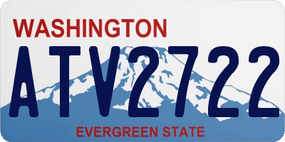 WA license plate ATV2722