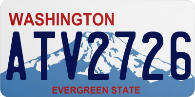 WA license plate ATV2726
