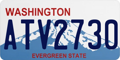 WA license plate ATV2730
