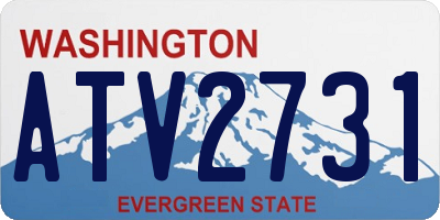 WA license plate ATV2731