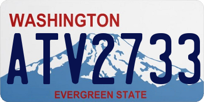 WA license plate ATV2733