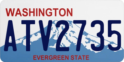WA license plate ATV2735