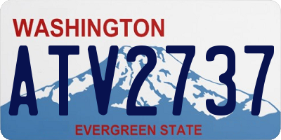 WA license plate ATV2737