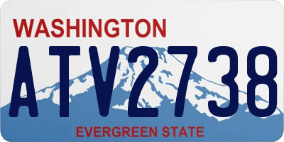 WA license plate ATV2738