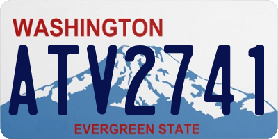 WA license plate ATV2741