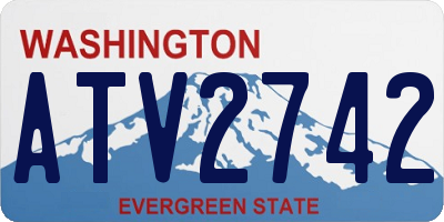 WA license plate ATV2742