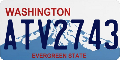 WA license plate ATV2743