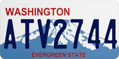 WA license plate ATV2744