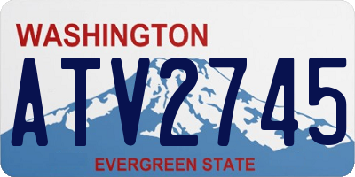 WA license plate ATV2745