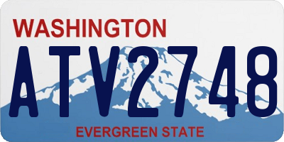 WA license plate ATV2748