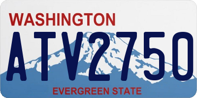 WA license plate ATV2750