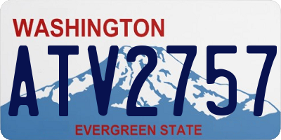 WA license plate ATV2757