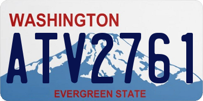 WA license plate ATV2761